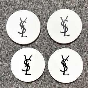YSL White Coasters Set